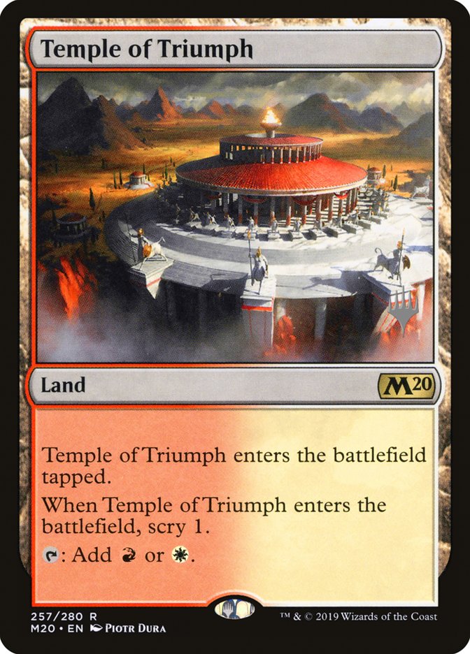 Temple of Triumph (Promo Pack) [Core Set 2020 Promos] | Good Games Modbury