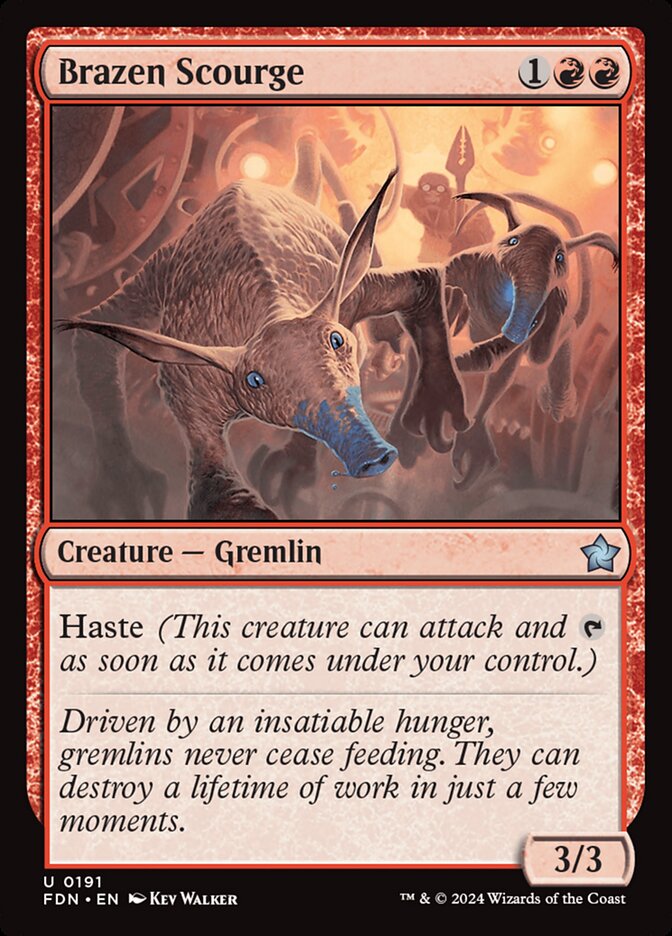 Brazen Scourge 191/291 (Foundations)  - Foil | Good Games Modbury