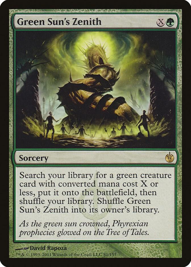 Green Sun's Zenith 81 (Mirrodin Besieged)  - Foil | Good Games Modbury