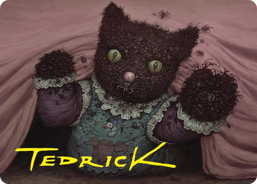 Twitching Doll Art Card Gold Stamped Signature 48 (Art Series: Duskmourn: House of Horror)  | Good Games Modbury