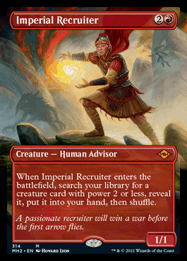 Imperial Recruiter (Borderless Alternate Art) [Modern Horizons 2] | Good Games Modbury