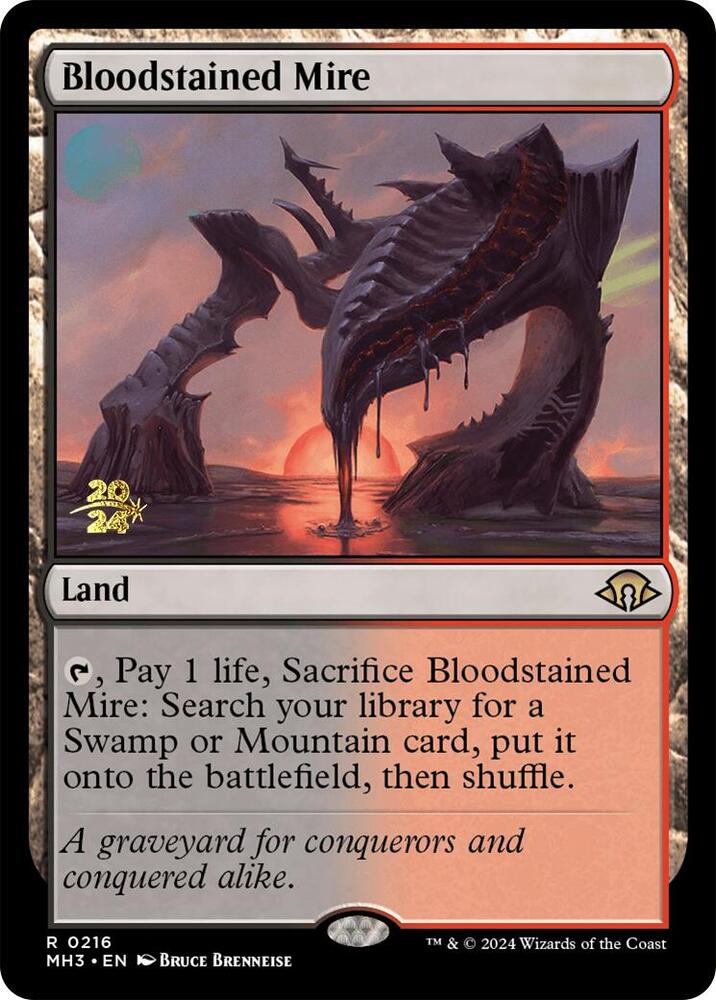 Bloodstained Mire 216s/90 (Prerelease Cards)  - Foil | Good Games Modbury