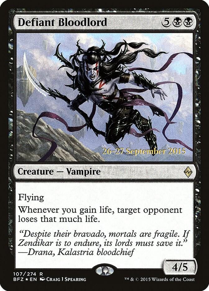 Defiant Bloodlord 107s/90 (Prerelease Cards)  - Foil | Good Games Modbury