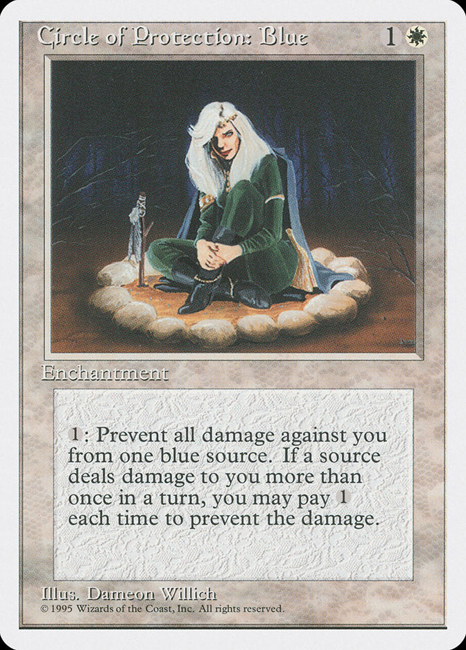 Circle of Protection: Blue [Fourth Edition] | Good Games Modbury