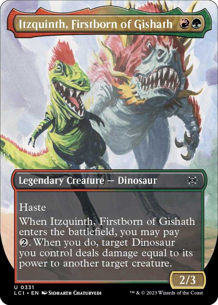 Itzquinth, Firstborn of Gishath 331/291 (The Lost Caverns of Ixalan)  - Borderless | Good Games Modbury