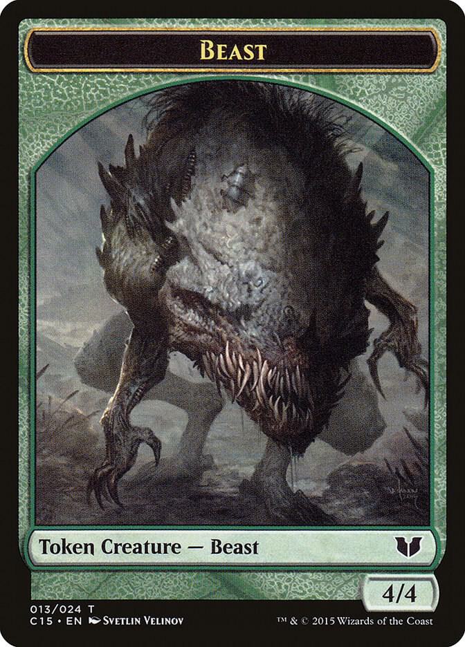 Beast // Snake Double Sided Token 13/24 // 17/24 (Commander 2015)  | Good Games Modbury