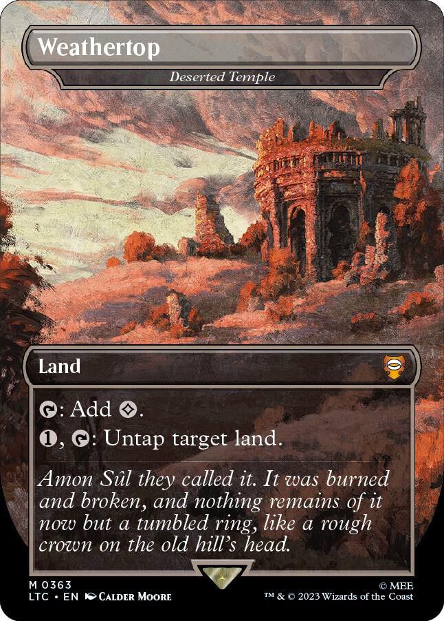 Weathertop - Deserted Temple 363 (Commander: The Lord of the Rings: Tales of Middle-earth)  - Borderless | Good Games Modbury