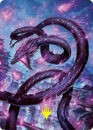 Junji the Midnight Sky Art Card 58 81 Gold Stamped Signature 58 (Art Series: Kamigawa: Neon Dynasty)  | Good Games Modbury