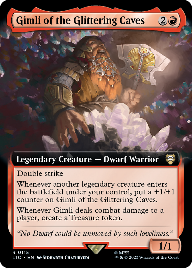 Gimli of the Glittering Caves (Extended Art) [The Lord of the Rings: Tales of Middle-Earth Commander] | Good Games Modbury