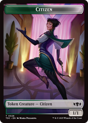 Eldrazi // Citizen Double-Sided Token [Tarkir: Dragonstorm Commander Tokens] | Good Games Modbury