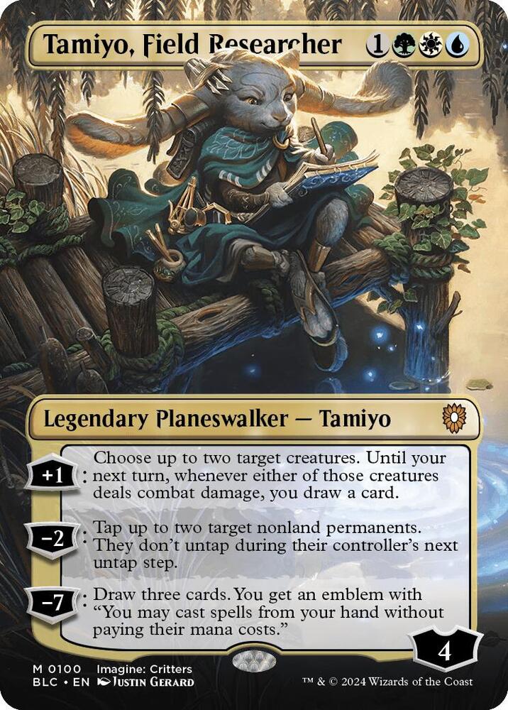 Tamiyo, Field Researcher 100 (Commander: Bloomburrow)  - Borderless | Good Games Modbury