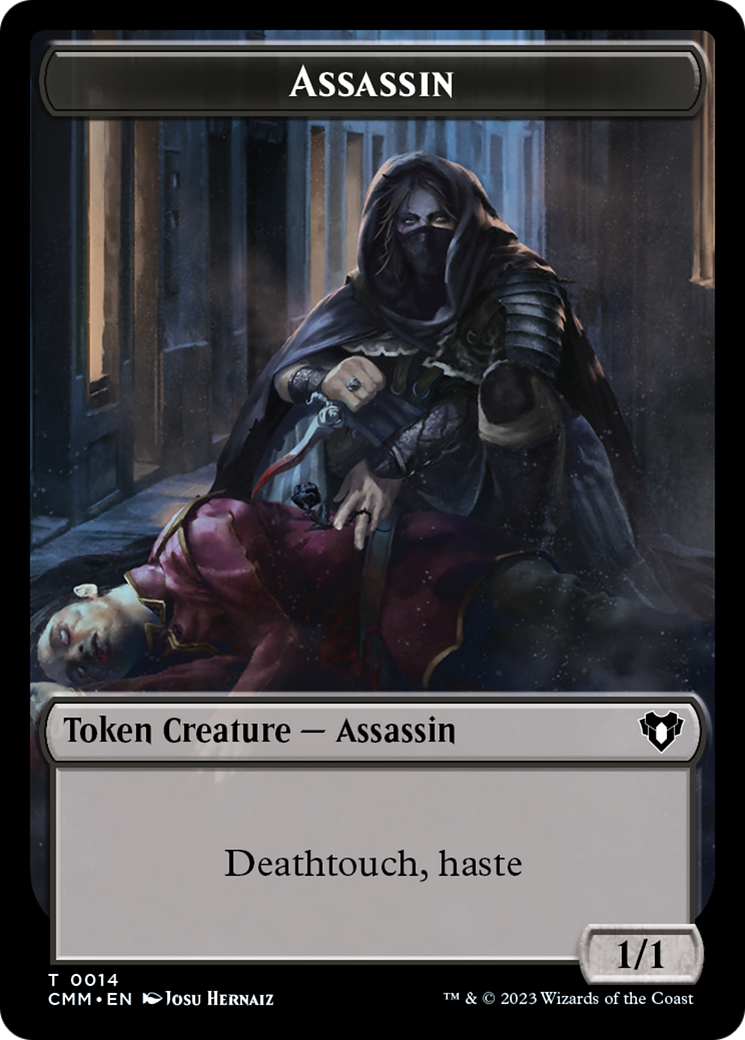 Assassin Token [Commander Masters Tokens] | Good Games Modbury