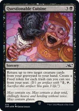 Questionable Cuisine Galaxy Foil 370/244 (Unfinity)  - Foil | Good Games Modbury