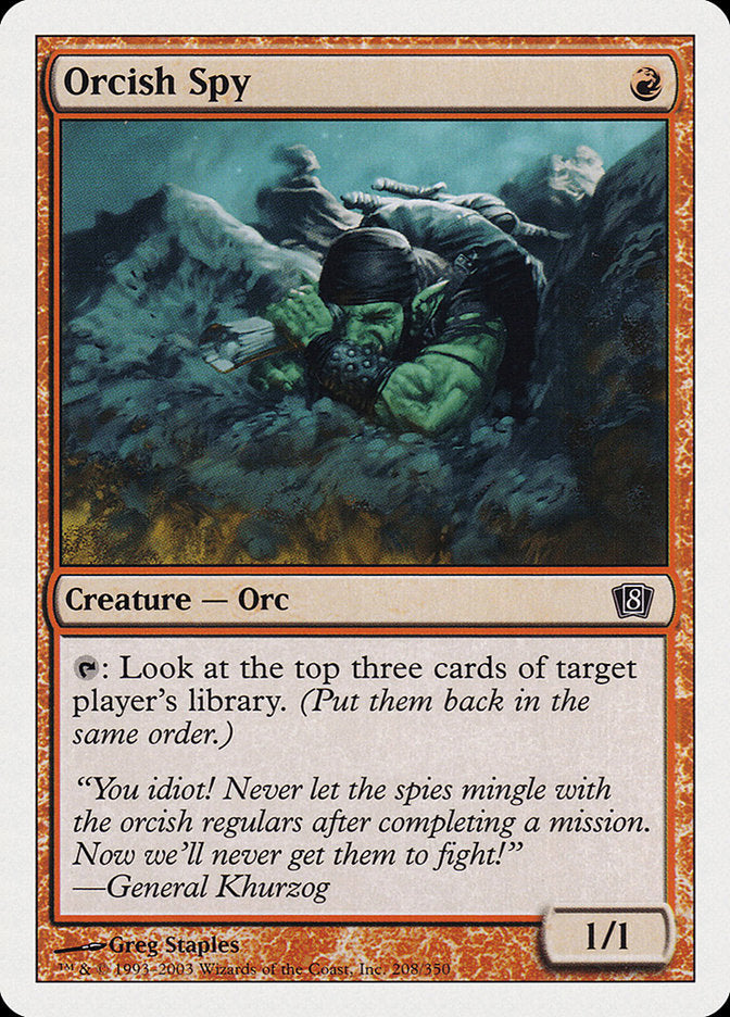 Orcish Spy 208/350 (8th Edition)  | Good Games Modbury