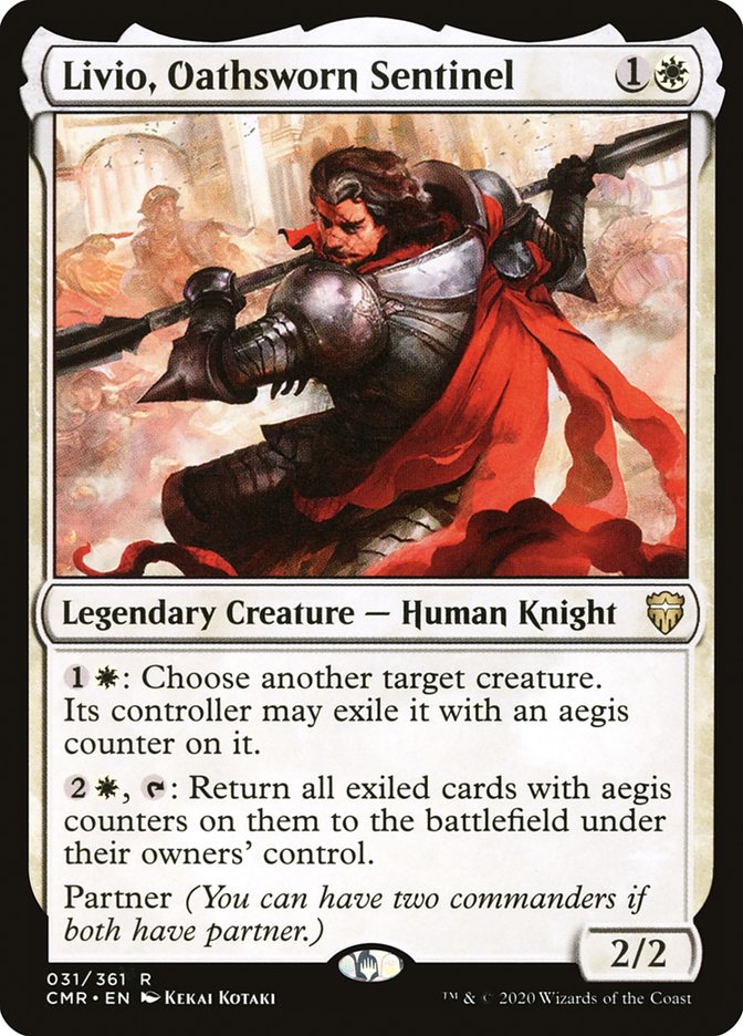 Livio, Oathsworn Sentinel 31/361 (Commander Legends)  - Foil | Good Games Modbury
