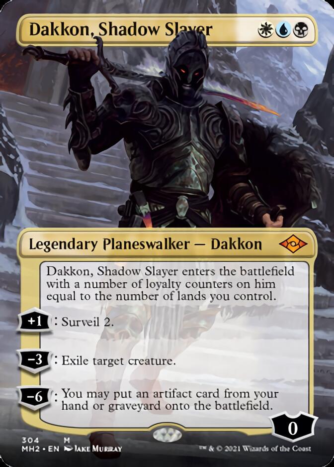 Dakkon, Shadow Slayer (Borderless) [Modern Horizons 2] | Good Games Modbury