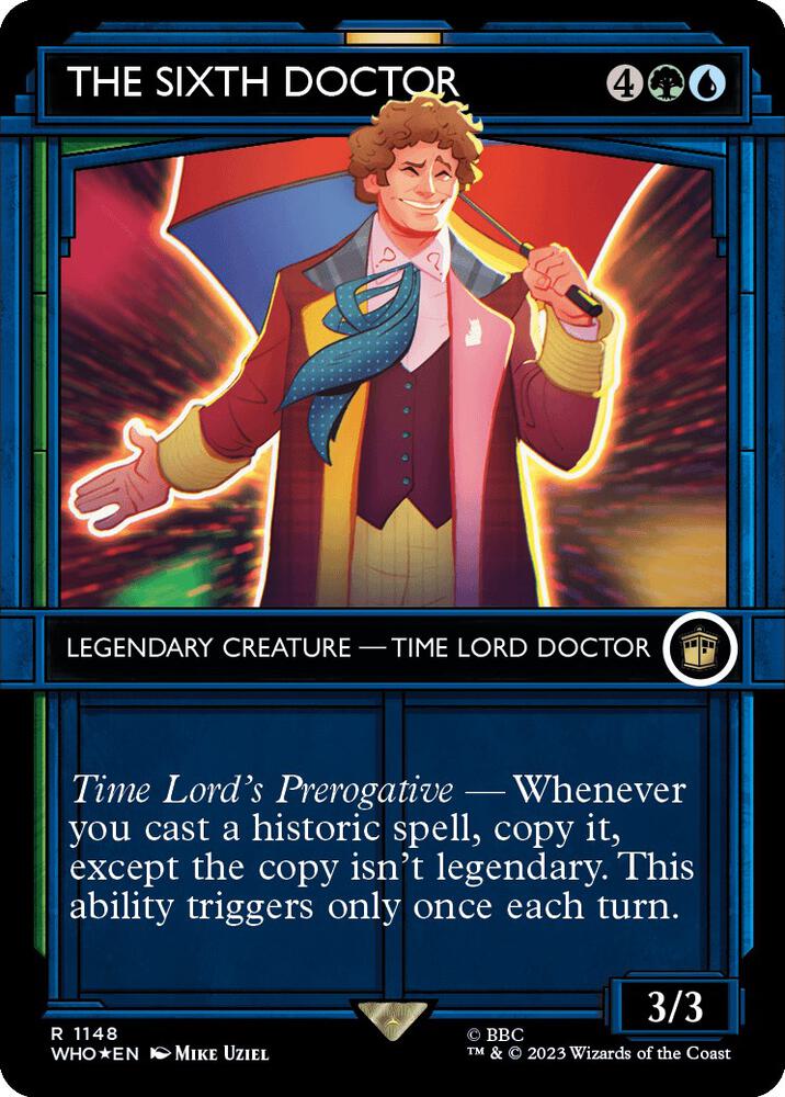 The Sixth Doctor 1148/331 (Universes Beyond: Doctor Who)  - Showcase Surge Foil | Good Games Modbury