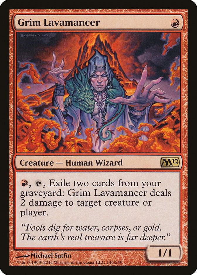 Grim Lavamancer 145/249 (Magic 2012 (M12))  | Good Games Modbury