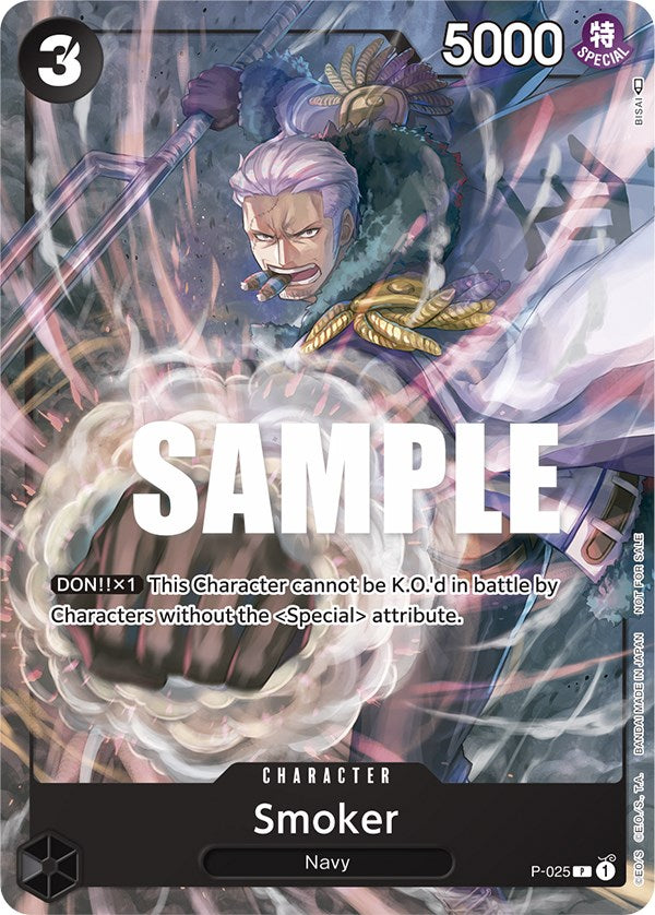 Smoker (Pre-Release) [One Piece Promotion Cards] | Good Games Modbury