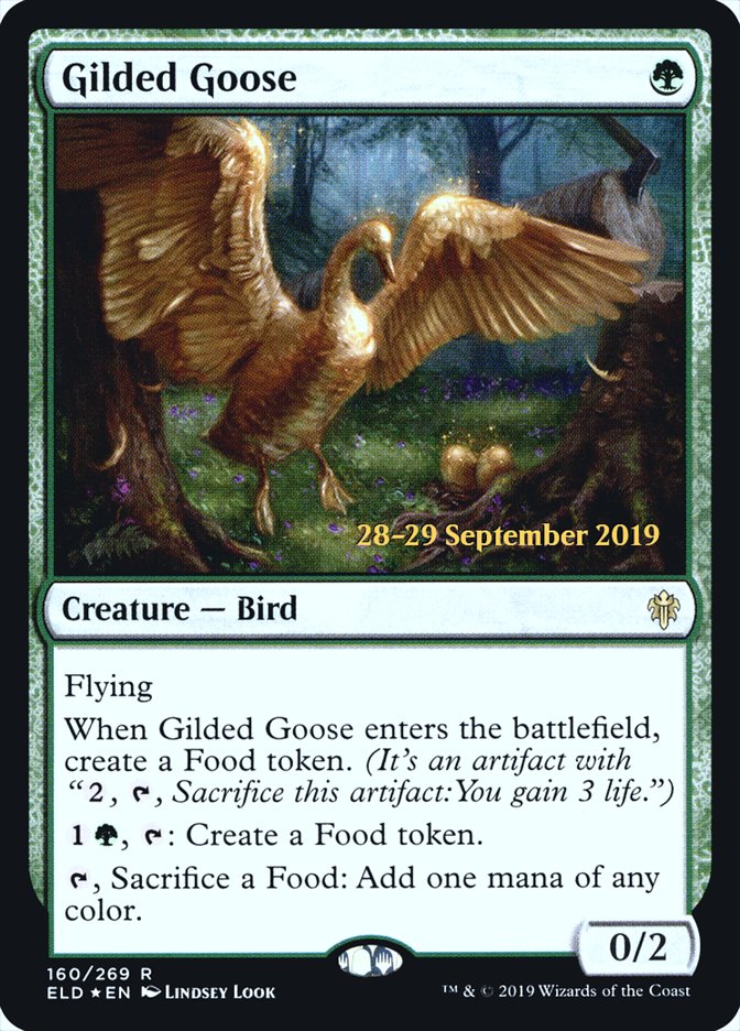 Gilded Goose [Throne of Eldraine Prerelease Promos] | Good Games Modbury