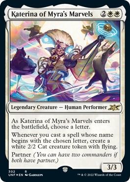 Katerina of Myras Marvels Galaxy Foil 302/244 (Unfinity)  - Foil | Good Games Modbury