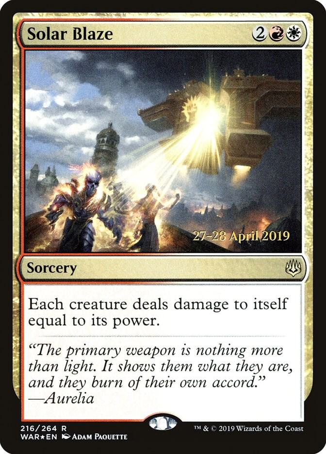 Solar Blaze 216s/176 (Prerelease Cards)  - Foil | Good Games Modbury