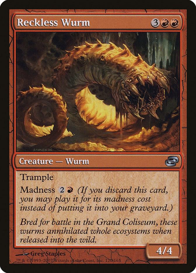 Reckless Wurm 120/165 (Planar Chaos)  - Foil | Good Games Modbury