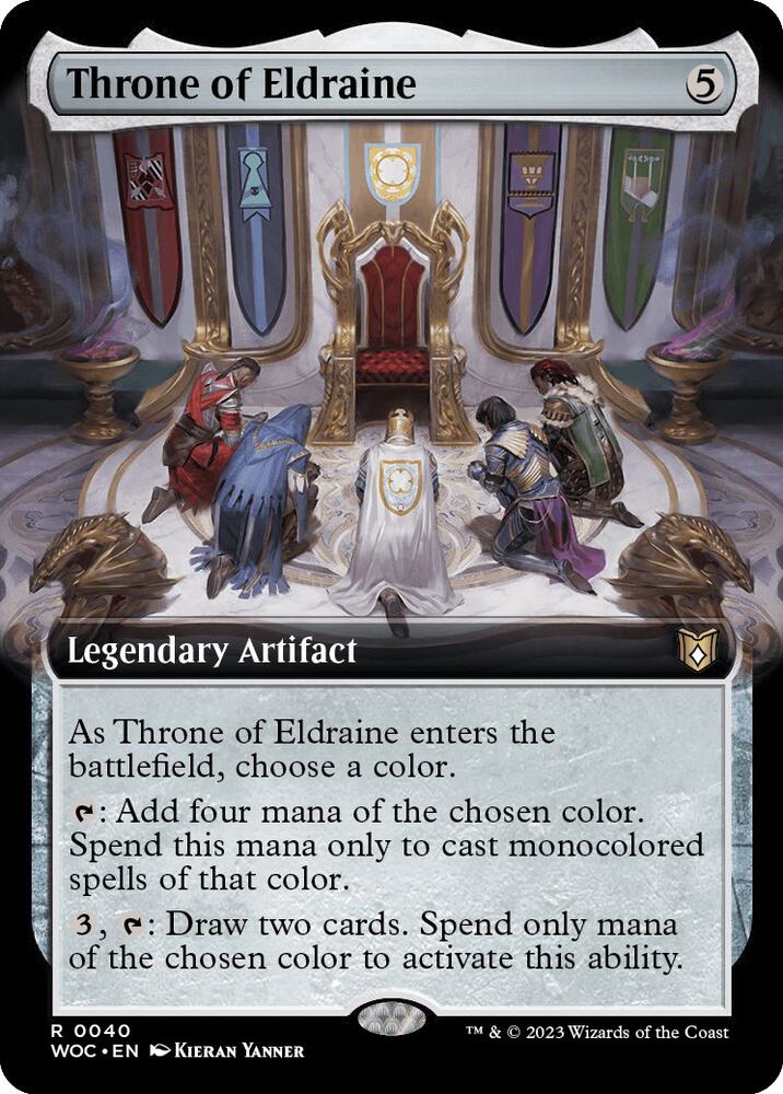 Throne of Eldraine 40/173 (Commander: Wilds of Eldraine)  - Extended Art | Good Games Modbury