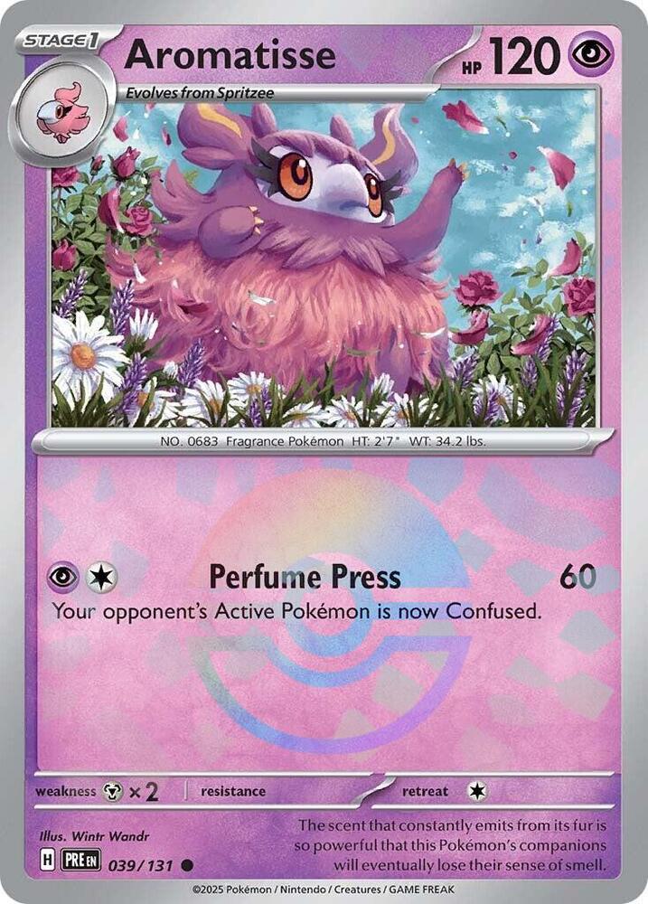 Aromatisse (039/131) (Poke Ball Pattern) [Scarlet & Violet: Prismatic Evolutions] | Good Games Modbury