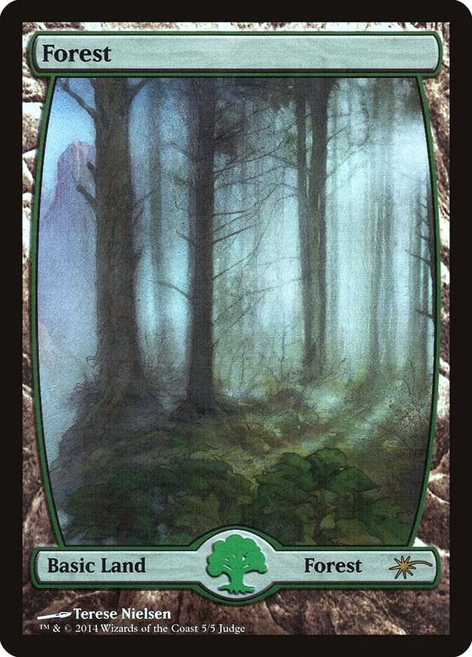 Forest 5★/9 (Judge Promos)  - Full Art Foil | Good Games Modbury