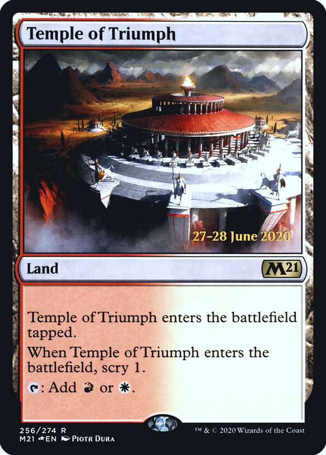 Temple of Triumph [Core Set 2021 Prerelease Promos] | Good Games Modbury