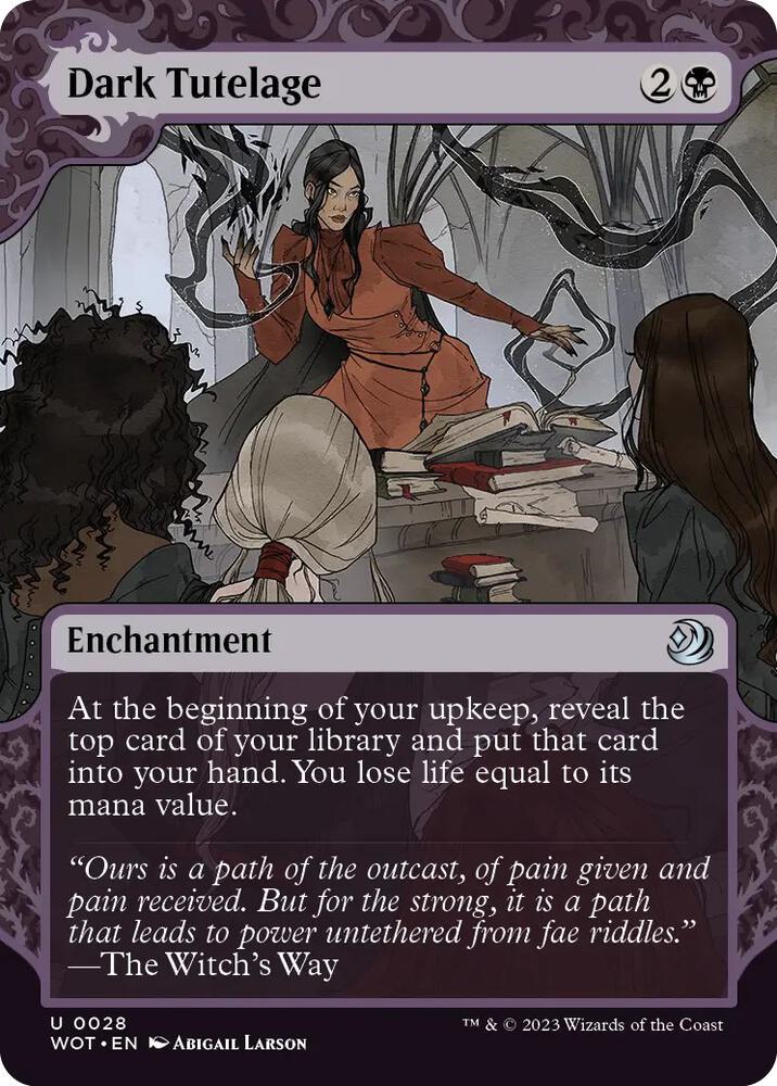 Dark Tutelage 28/63 (Wilds of Eldraine: Enchanting Tales)  - Showcase | Good Games Modbury