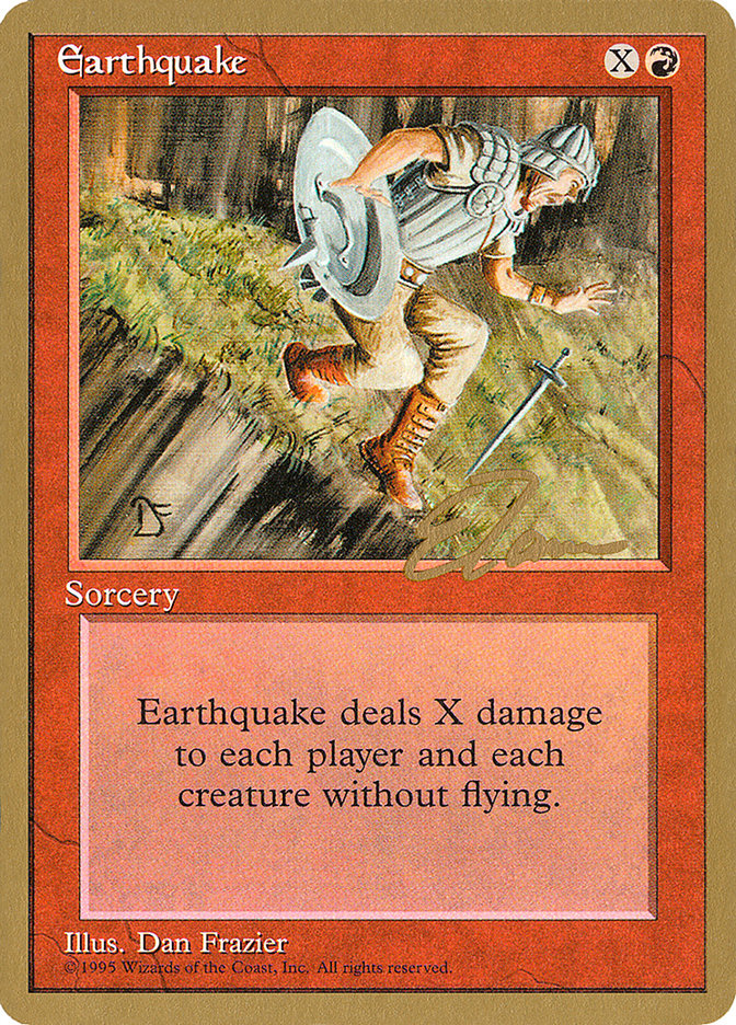 Earthquake (Eric Tam) [Pro Tour Collector Set] | Good Games Modbury