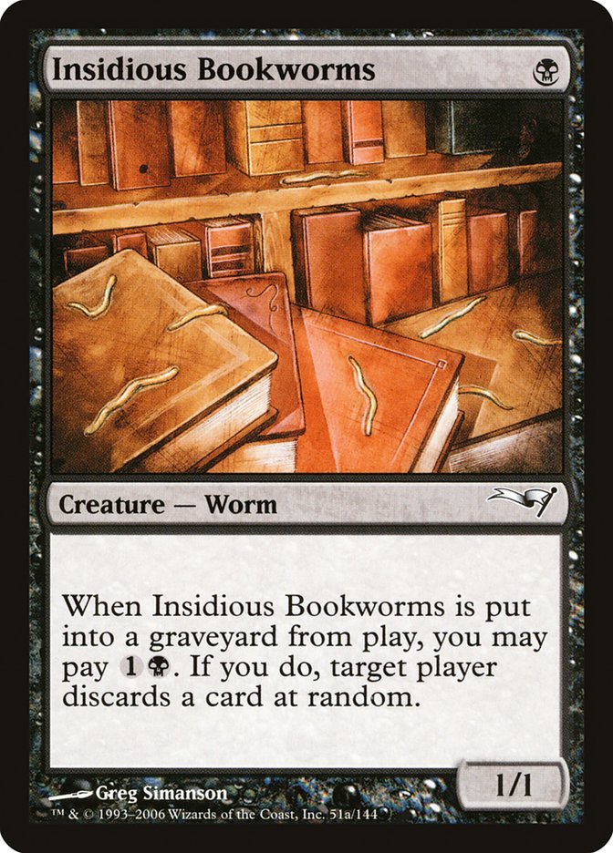 Insidious Bookworms [Coldsnap Theme Decks] | Good Games Modbury