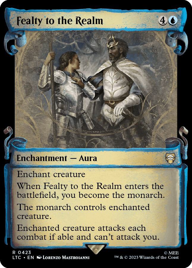 Fealty to the Realm Showcase Scrolls 423 (Commander: The Lord of the Rings: Tales of Middle-earth)  - Showcase Scroll Foil | Good Games Modbury
