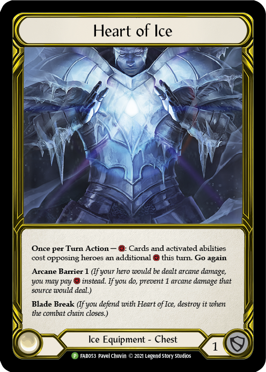 Heart of Ice (Golden) [FAB053] (Promo)  Cold Foil | Good Games Modbury