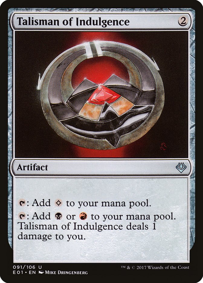 Talisman of Indulgence [Archenemy: Nicol Bolas] | Good Games Modbury