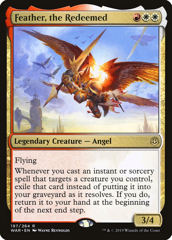 Feather, the Redeemed 197/264 (War of the Spark)  - Foil | Good Games Modbury