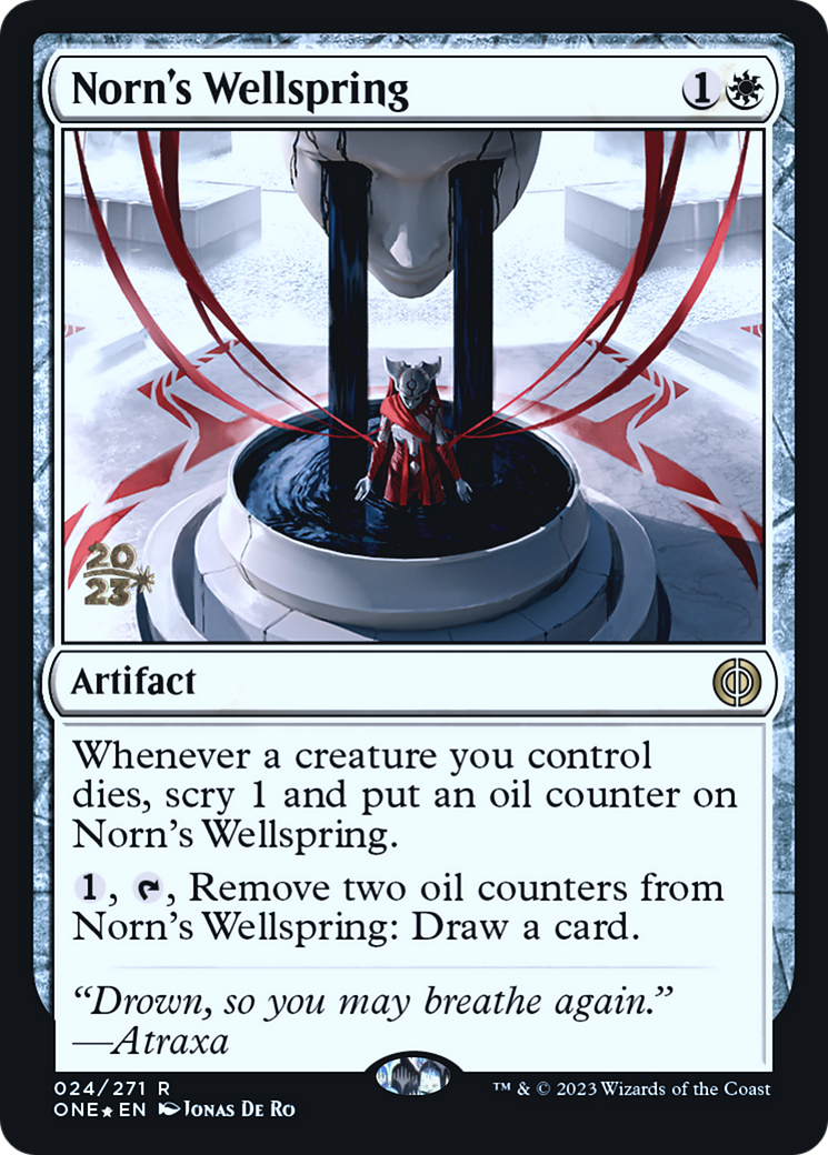 Norn's Wellspring [Phyrexia: All Will Be One Prerelease Promos] | Good Games Modbury