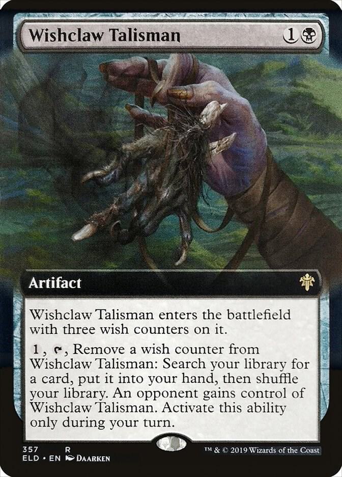 Wishclaw Talisman 357 (Throne of Eldraine)  - Extended Art | Good Games Modbury