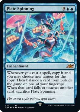 Plate Spinning Galaxy Foil 342/244 (Unfinity)  - Foil | Good Games Modbury