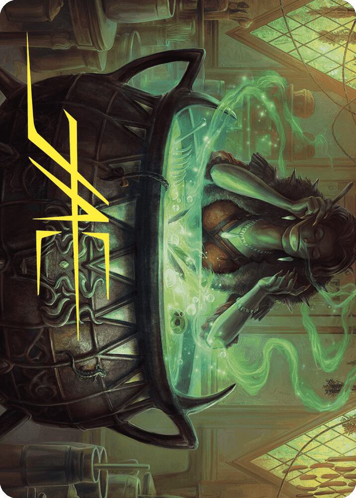 Agathas Soul Cauldron Art Card Gold Stamped Signature 42 (Art Series: Wilds of Eldraine)  | Good Games Modbury