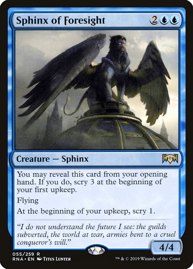 Sphinx of Foresight [Ravnica Allegiance] | Good Games Modbury