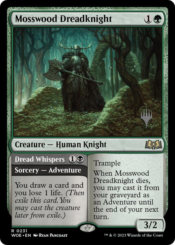 Mosswood Dreadknight 231 (Promo Pack: Wilds of Eldraine)  | Good Games Modbury