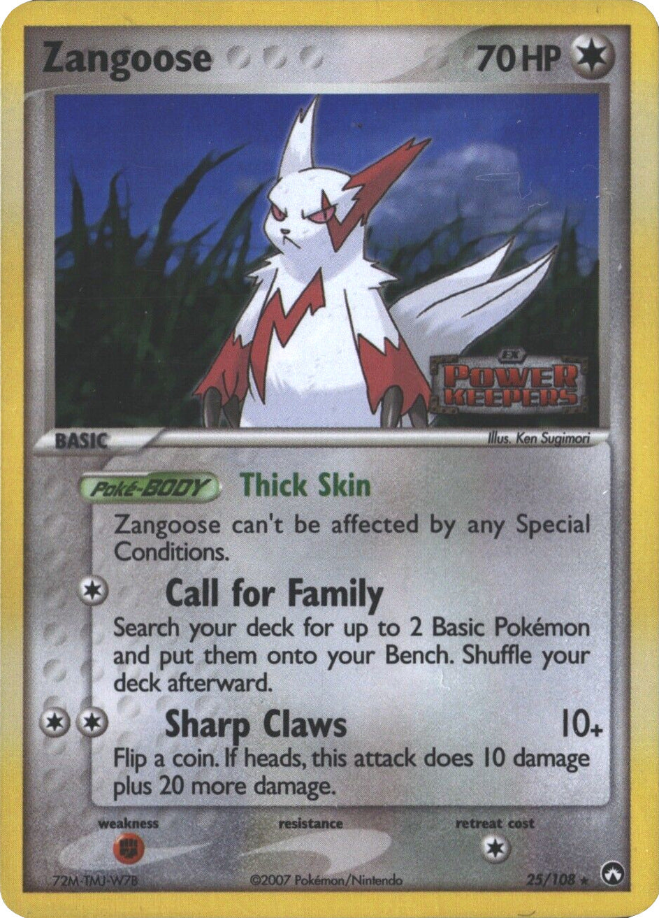Zangoose (25/108) (Stamped) [EX: Power Keepers] | Good Games Modbury