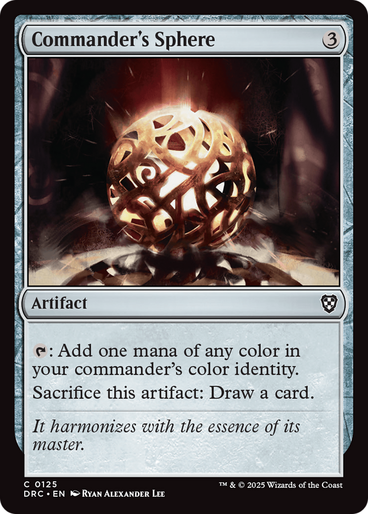 Commander's Sphere [Aetherdrift Commander] | Good Games Modbury