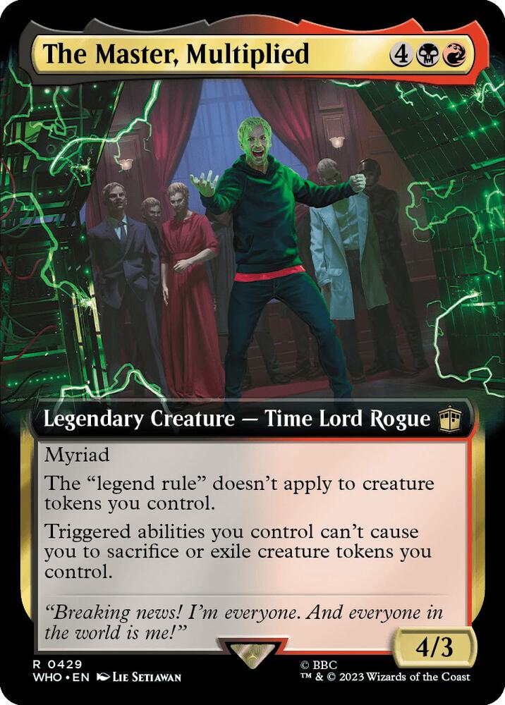 The Master, Multiplied 429/331 (Universes Beyond: Doctor Who)  - Extended Art Foil | Good Games Modbury