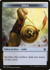 Satyr // Gold Double-Sided Token [Theros Beyond Death Tokens] | Good Games Modbury