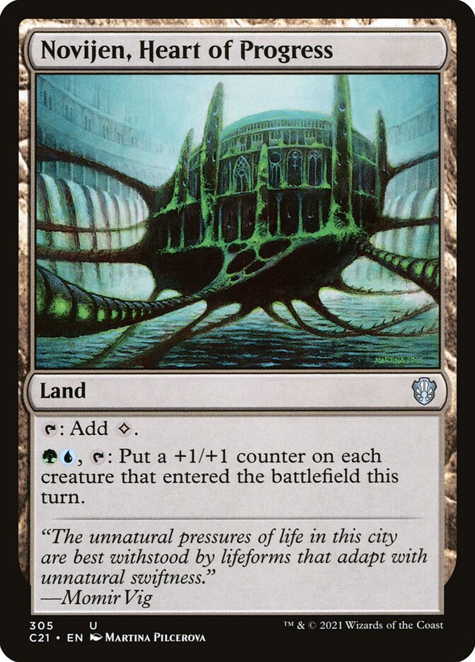 Novijen, Heart of Progress 305/81 (Commander 2021)  | Good Games Modbury