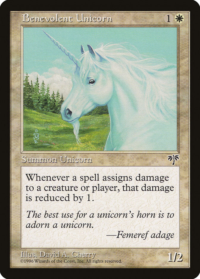 Benevolent Unicorn 4/350 (Mirage)  | Good Games Modbury